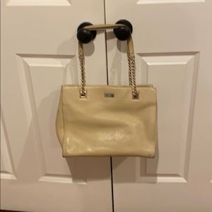 Kate Spade tan and gold bag